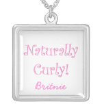 Naturally Curly Pink Custom Necklace