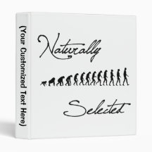 Naturally Selected Evolution Shirt 3 Ring Binders