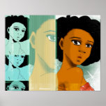 Naturally Teal Poster posters