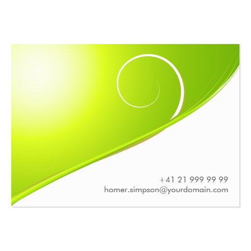 Nature Abstract Business Card (back side)