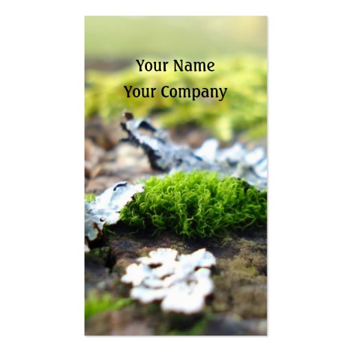 nature business card template (front side)