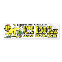 Nature Calls Bumper Sticker 