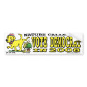 Nature Calls Bumper Sticker  bumper stickers