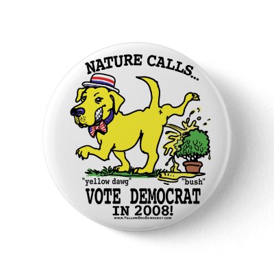Nature Calls Button  by yellowdogdemocrat