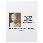 Nature Does Nothing Uselessly (Aristotelian Quote) Flyers