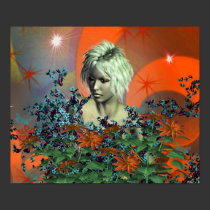 Nature Girl Art Poster posters by Darling_Gifts Nature Girl Art Poster posters