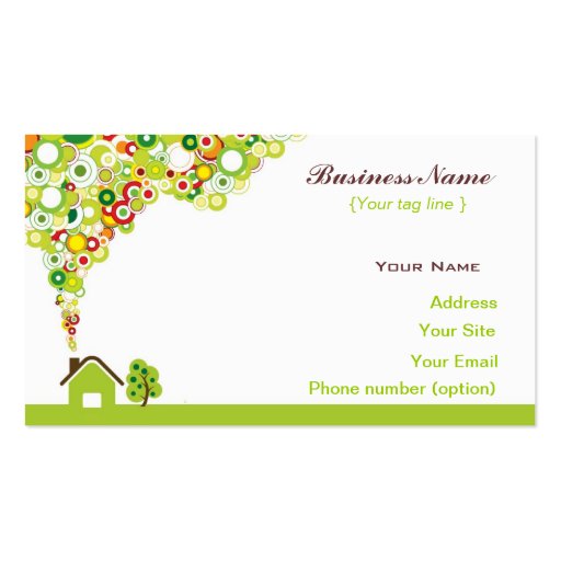 Nature House Business Card Template
