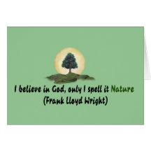 Nature Is My God Card