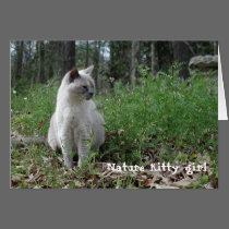 Nature Kitty Girl cards