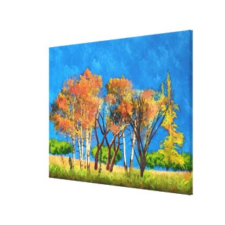 Nature Landscape Wrapped Canvas Stretched Canvas Print
