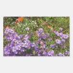 Nature Love GIFTS Green Flowers Sapling Purple FUN Rectangular Stickers