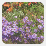 Nature Love GIFTS Green Flowers Sapling Purple FUN Square Sticker