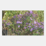 Nature Love GIFTS Green Flowers Sapling Purple FUN Rectangular Stickers