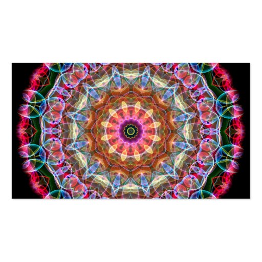 Nature Love kaleidoscope Business Cards (front side)