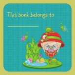 Nature Lover Bookplate Sticker stickers