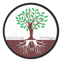 Nature Loving Tree Hugger stickers