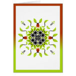 Nature mandala 04 greeting card
