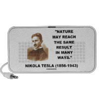 Nature May Reach Same Result In Many Ways (Tesla) Mp3 Speakers