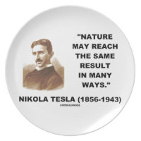 Nature May Reach Same Result In Many Ways (Tesla) Plate
