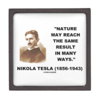 Nature May Reach Same Result In Many Ways (Tesla) Premium Gift Boxes