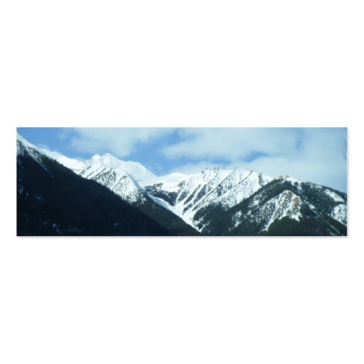 Nature Mountains Bookmark Business Card Templates