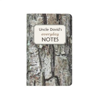 Nature Old Pine Bark Custom Text Label