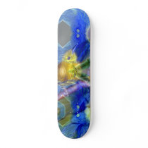 Nature Reflections I - Gold & Blue Birds Skate Deck