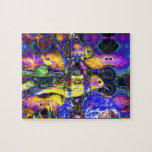 Nature Reflections II - Violet & Gold Birds Jigsaw Puzzle