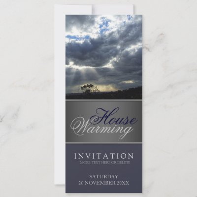 Nature Sunrays House Warming Invitation