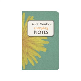 Nature Yellow Dandelion Custom Text Label