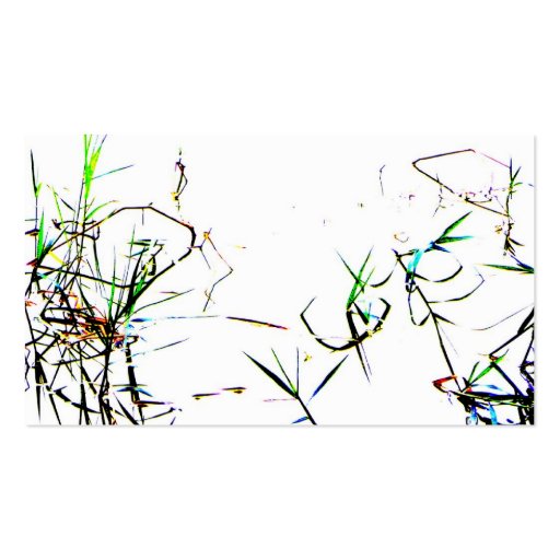 Nature's Abstract l Pond Weeds Business Card (front side)
