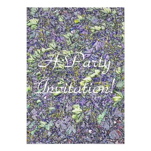 NATURES ART CUSTOM ANNOUNCEMENT