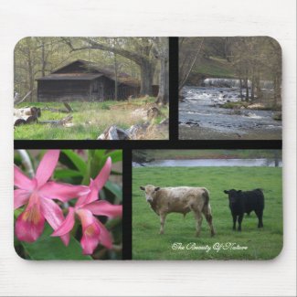 Natures Beauty Country Side Collage Mousepad mousepad