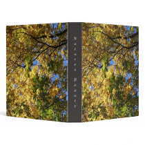 Natures Beauty Fall Leaves Binder