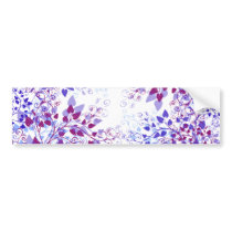 Natures Floral bumper sticker