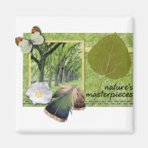 Natures masterpieces refrigerator magnets
