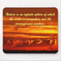 Nature's Sphere Quotes Sunset Clouds Mousepad by webgrrl Nature's Sphere Quotes Sunset Clouds Mousepad