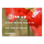 Nature's Symphony Poetry Card