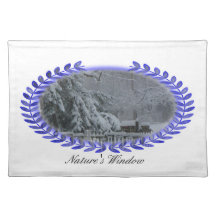 Nature's Window winter place mat