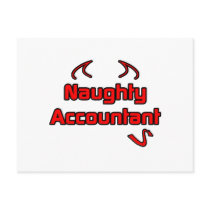 Naughty Accountant Post Card