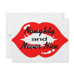 Naughty And Never Nice invitations