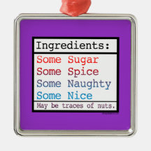 Naughty and Nice Christmas Ornament