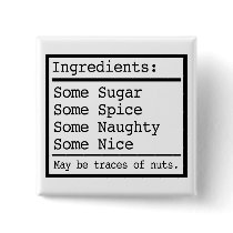 Naughty and Nice Gifts Pinback Button