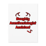 Naughty Anesthesiologist Assistant Postcards