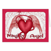 Naughty Angel Greeting Card