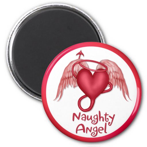 Naughty Angel Magnets Zazzle