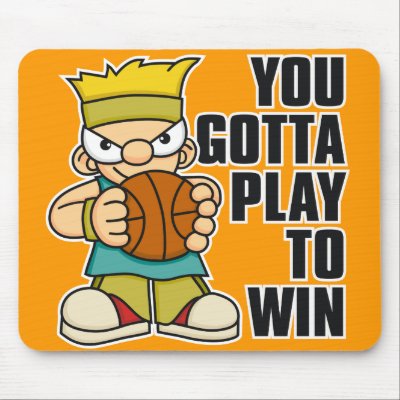 Naughty Boy Basket Ball Mouse Mats by wislander