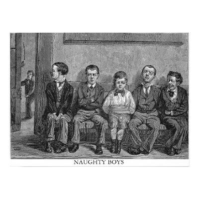 Naughty Boys Poster by WoodiesWJW