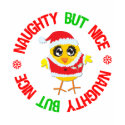 Naughty But Nice Christmas Chick t-shirts by chicktshirts Naughty But Nice Christmas Chick t-shirts
