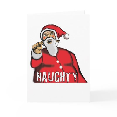 Naughty! Greeting Card by dblackledge